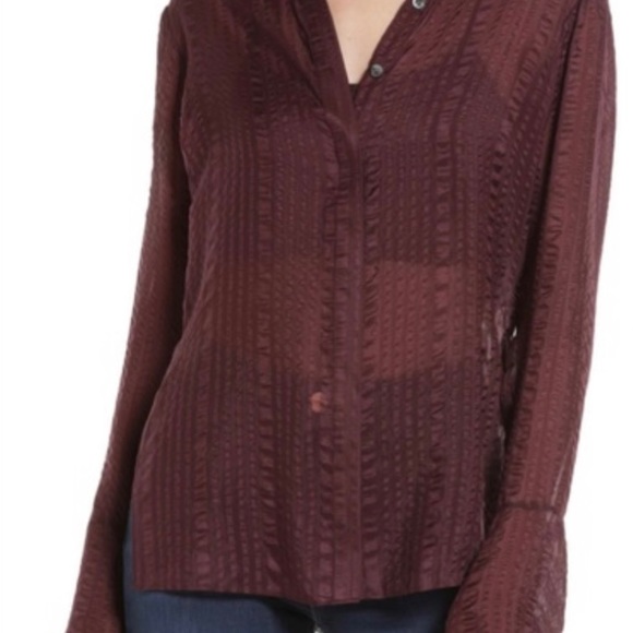 Frame Cabernet long sleeve silk blouse - Picture 6 of 10